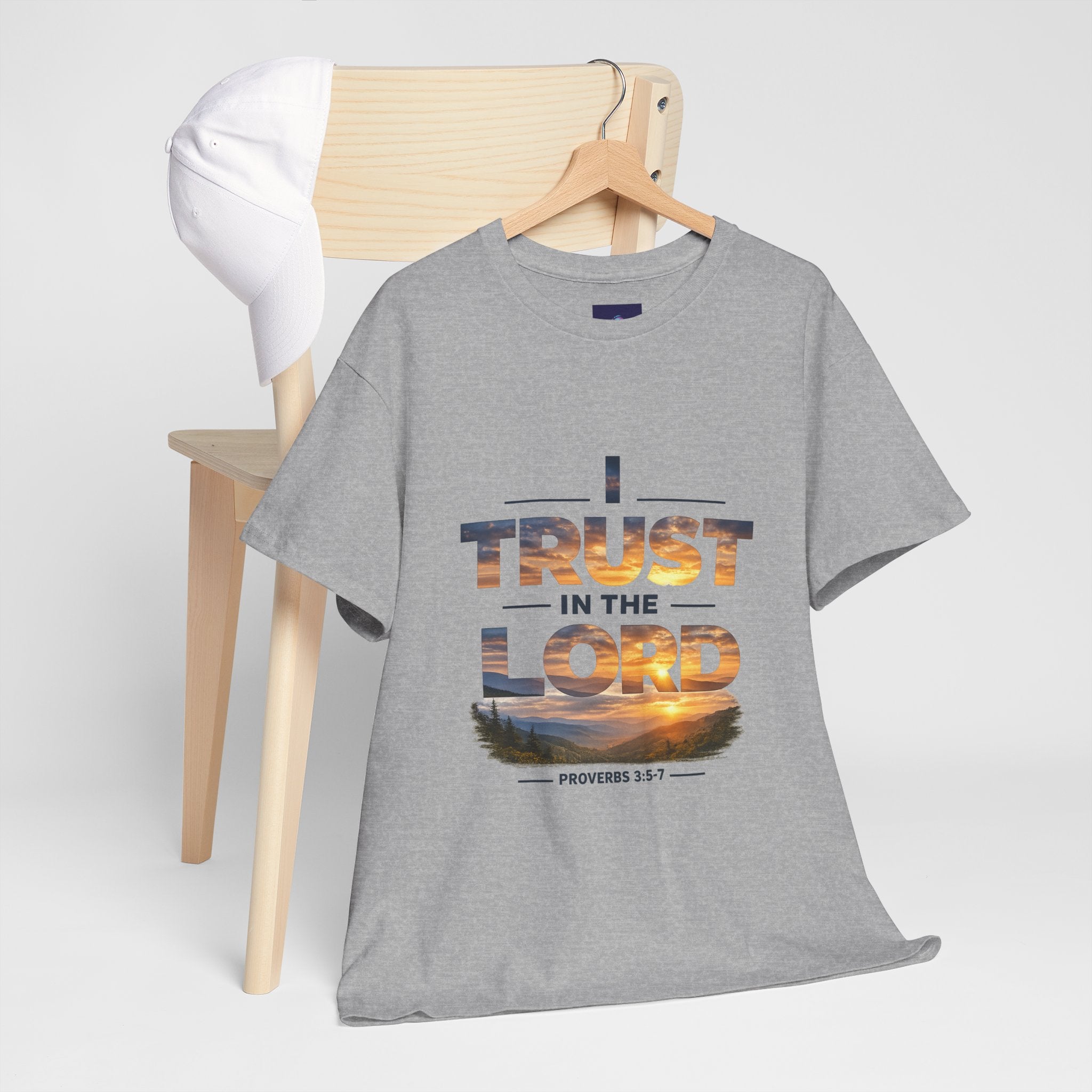 I Trust In The Lord - Mountains T‑Shirt — Proverbs 3:5 Christian Tee