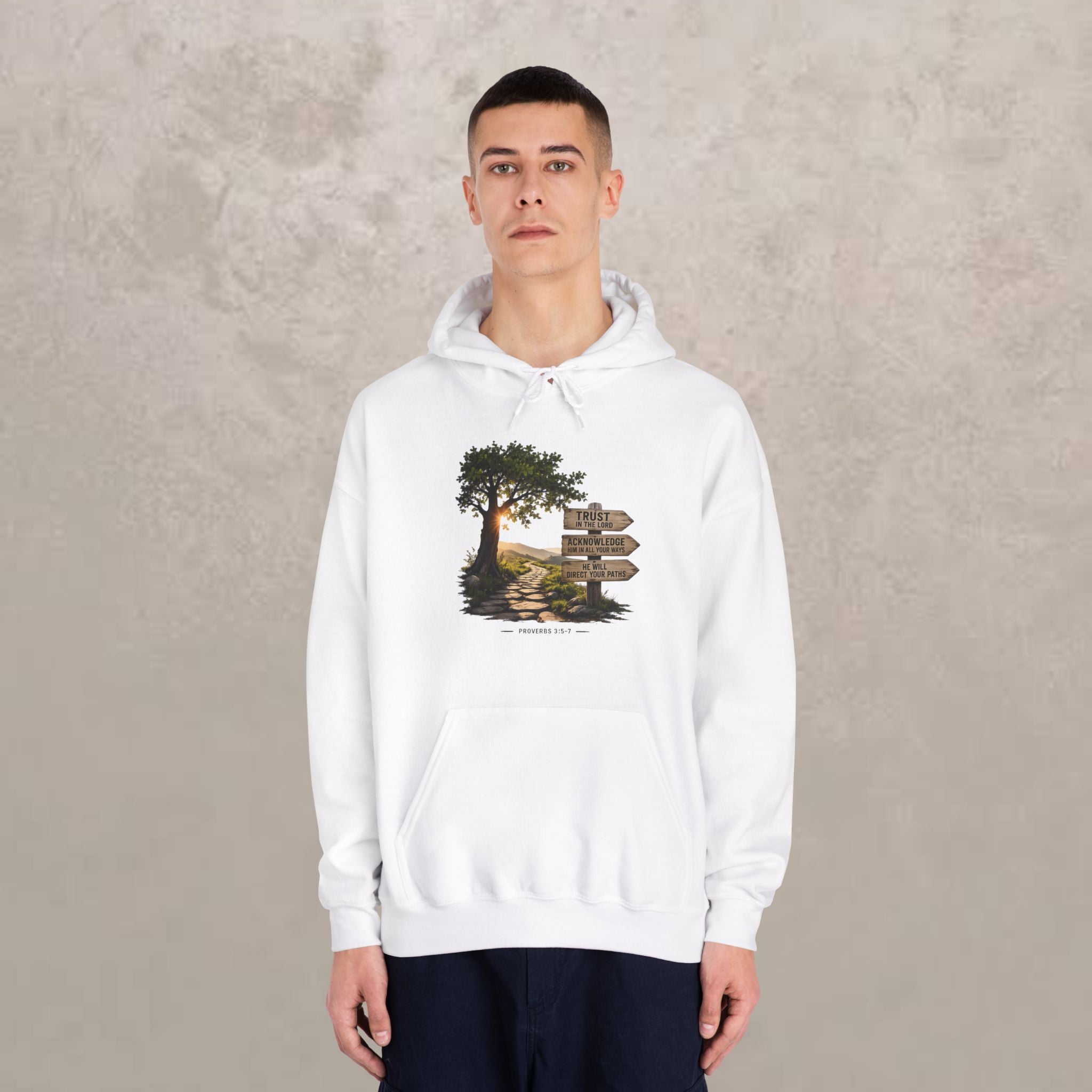 Trust in the Lord - Proverbs 3:5-7 - Hoodie Unisex