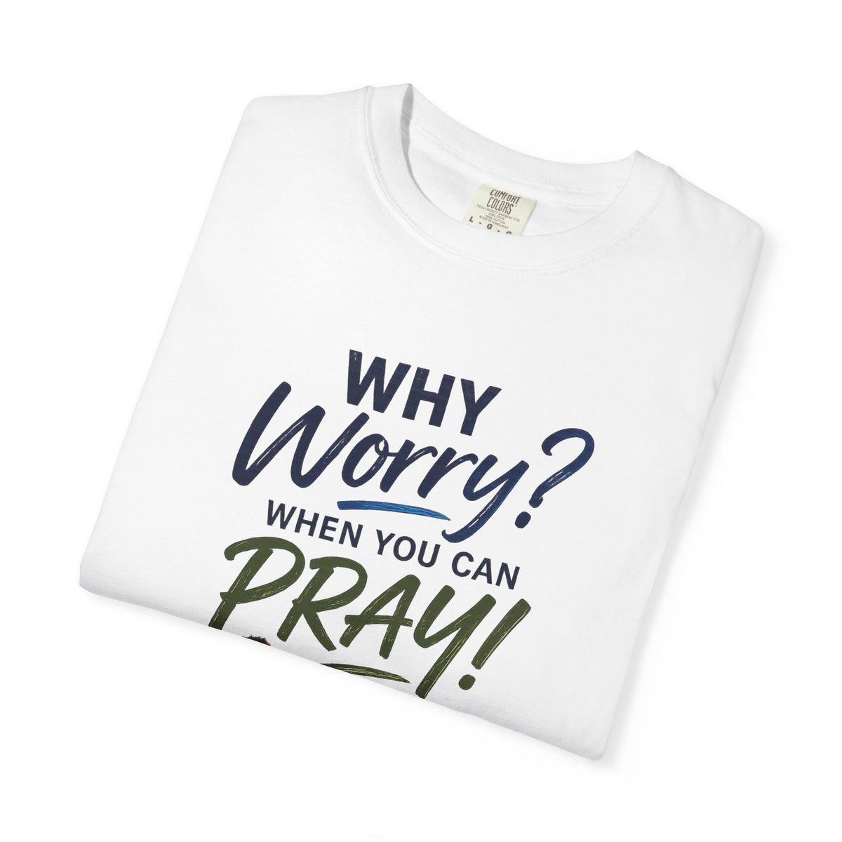 Why Worry - Pray - Men's Tee — Black Man