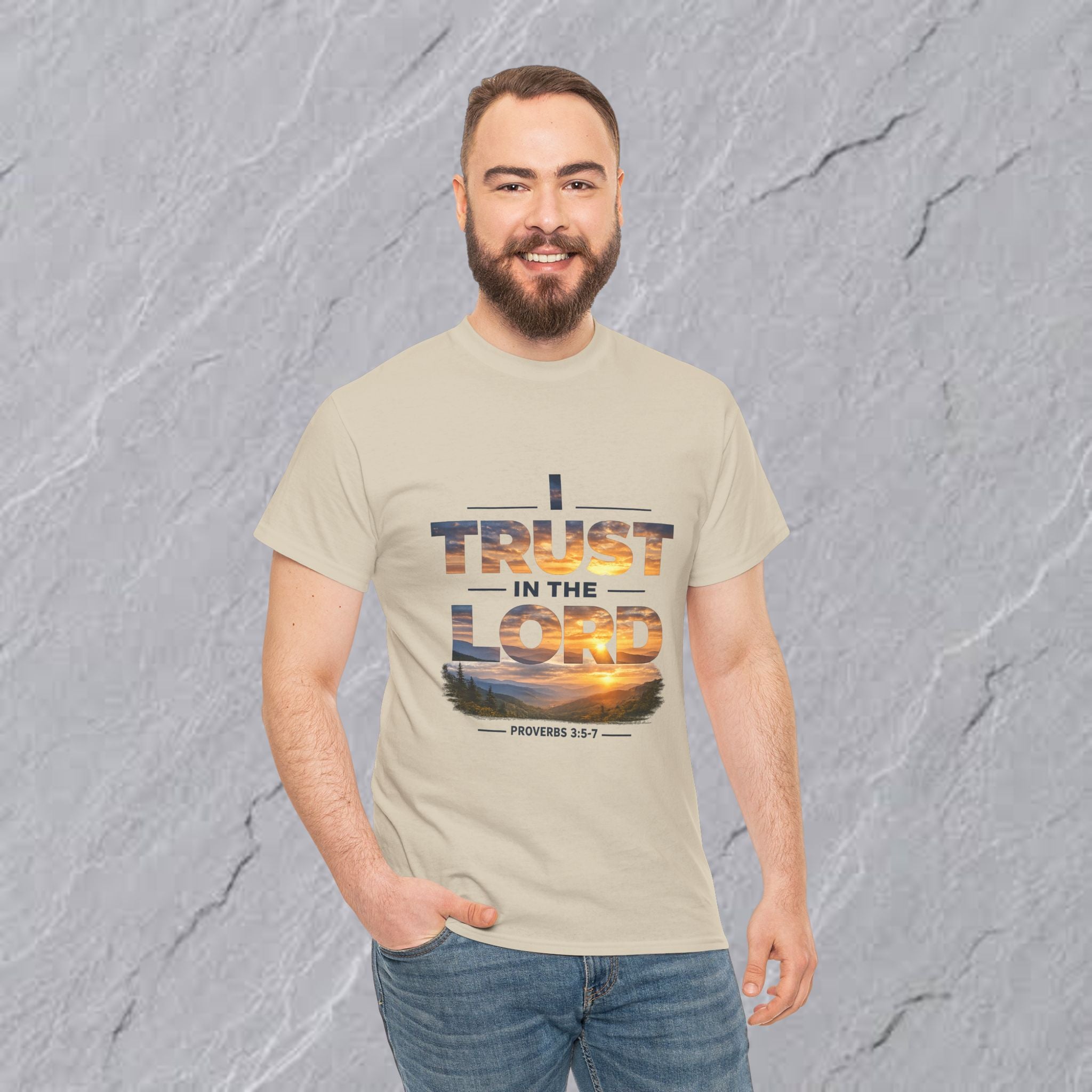 I Trust In The Lord - Mountains T‑Shirt — Proverbs 3:5 Christian Tee