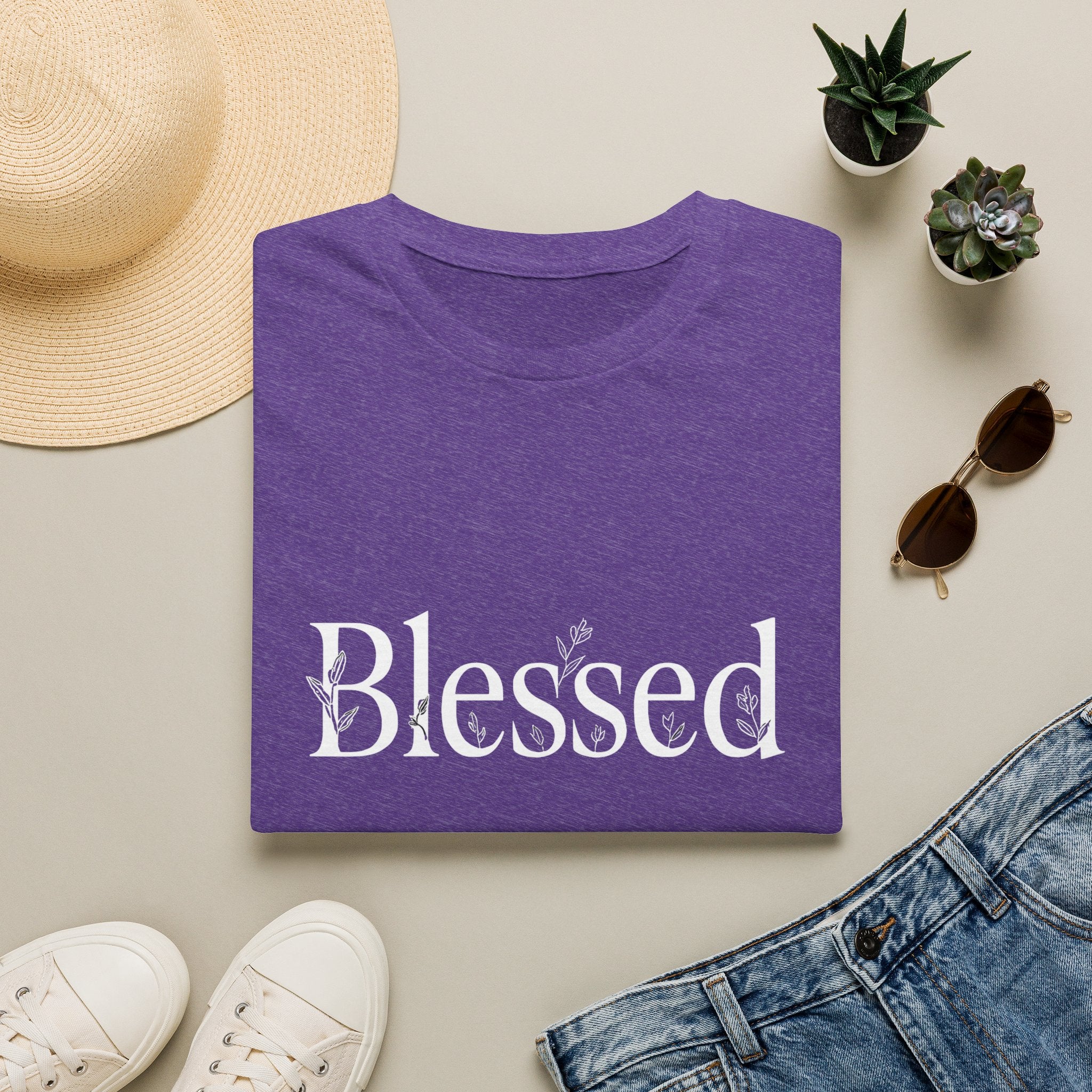 Blessed Floral Logo  Women's T-Shirt