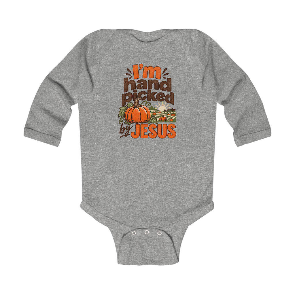 Infant - I'm Hand Picked by Jesus - Fall Pumpkin Onesie/ Bodysuit
