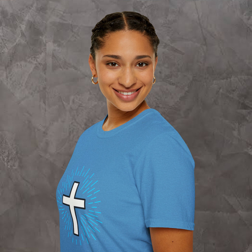 Glowing Cross Emblem T-Shirt