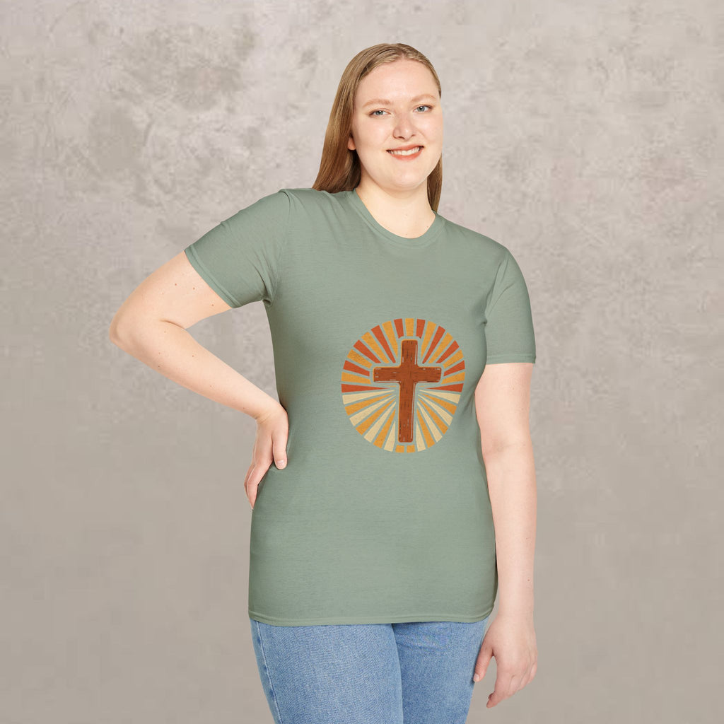 Cross with Sunburst Rays T-Shirt