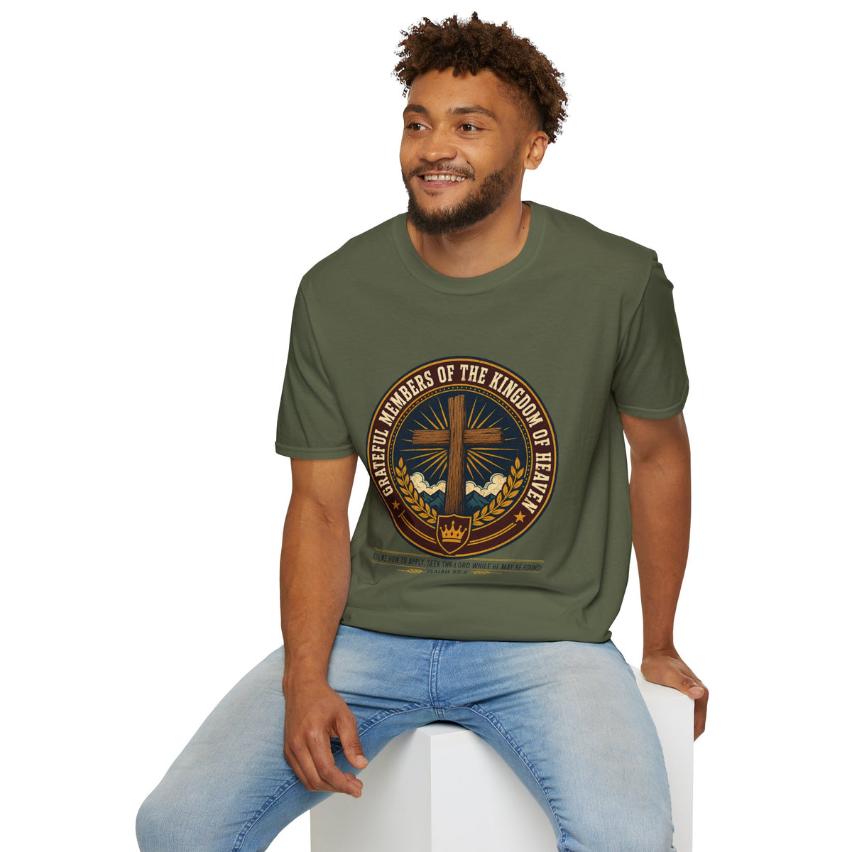 Kingdom of Heaven Christian T-Shirt — "Grateful Members of the Kingdom of Heaven" Faith Tee