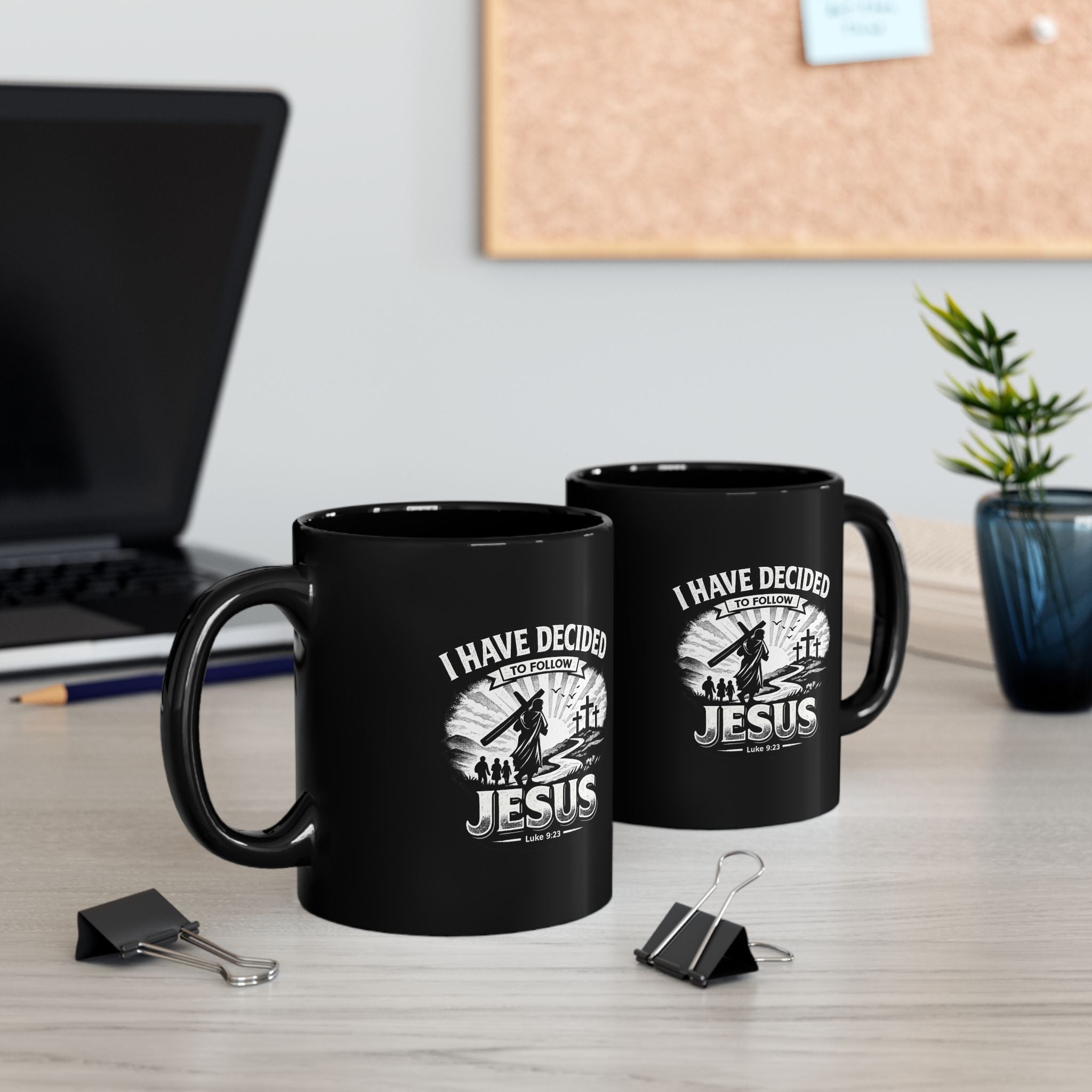 I Have Decided to Follow Jesus - Christian Faith Black Coffee Mug (11oz/15oz)