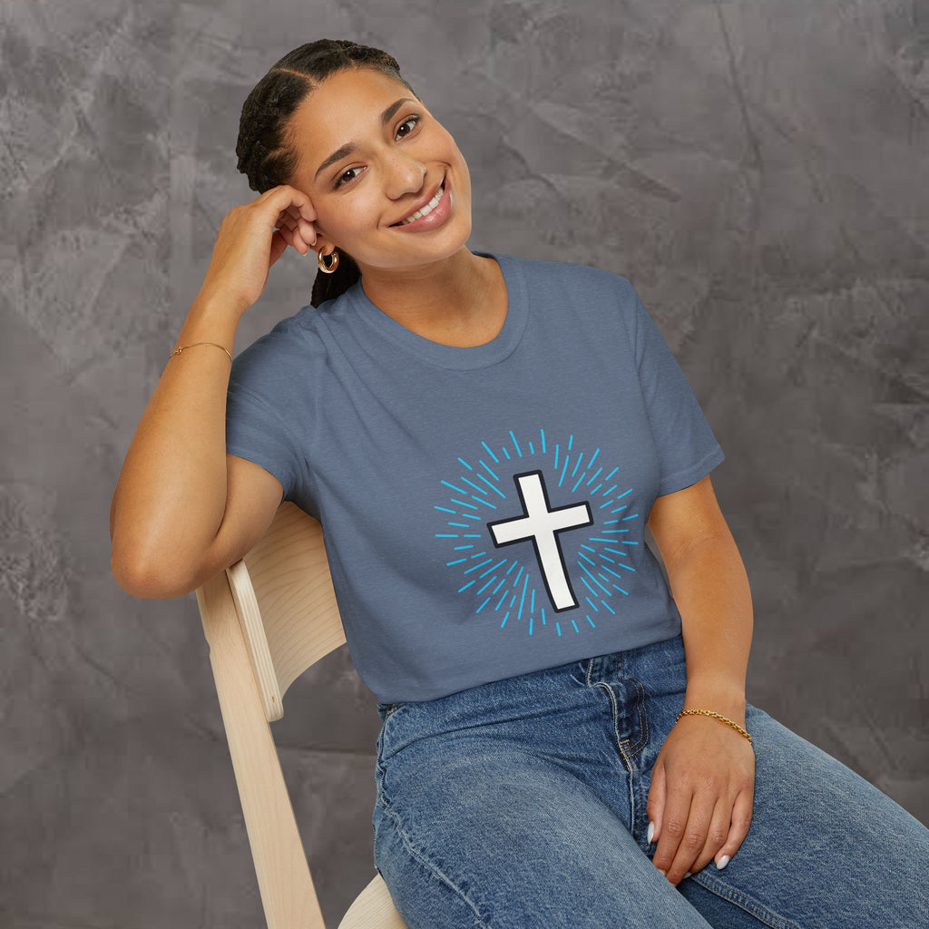 Glowing Cross Emblem T-Shirt