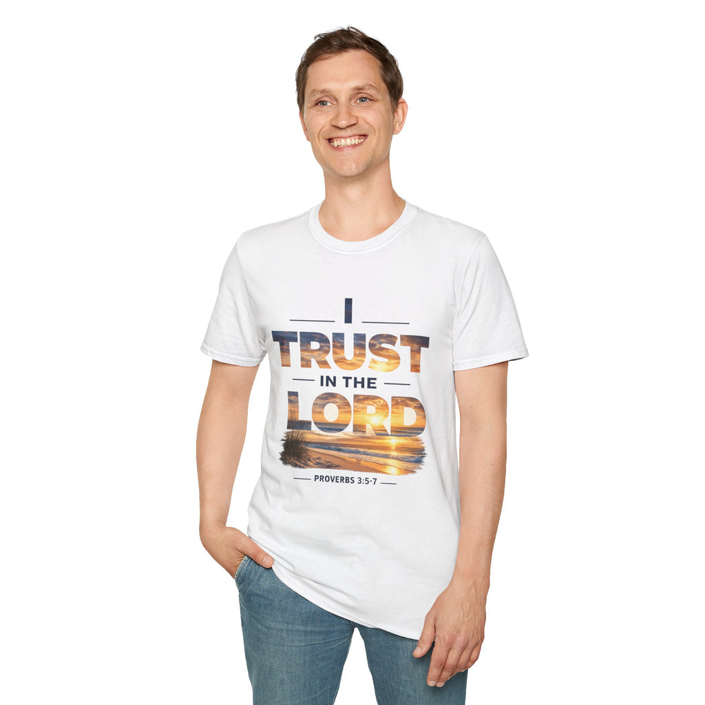I Trust In The Lord - Ocean T‑Shirt — Proverbs 3:5 Christian Tee