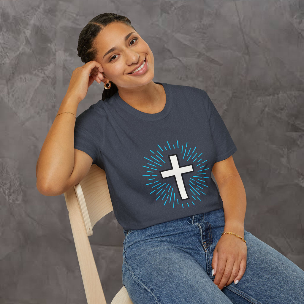 Glowing Cross Emblem T-Shirt