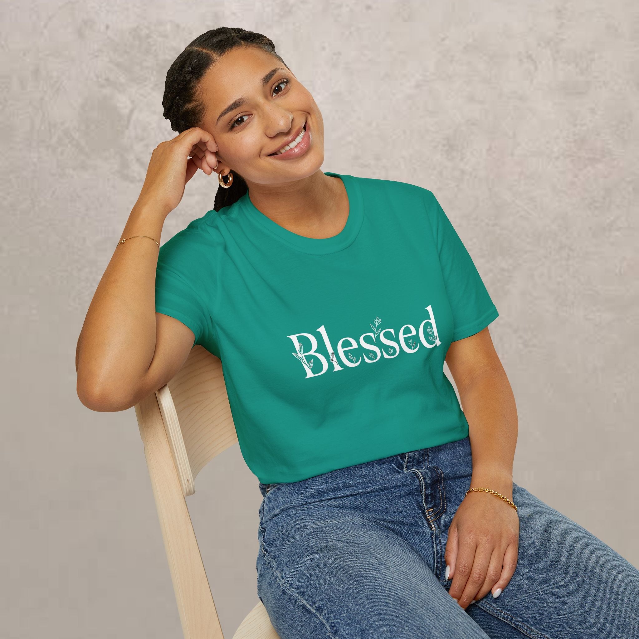 Blessed Floral Logo  Women's T-Shirt