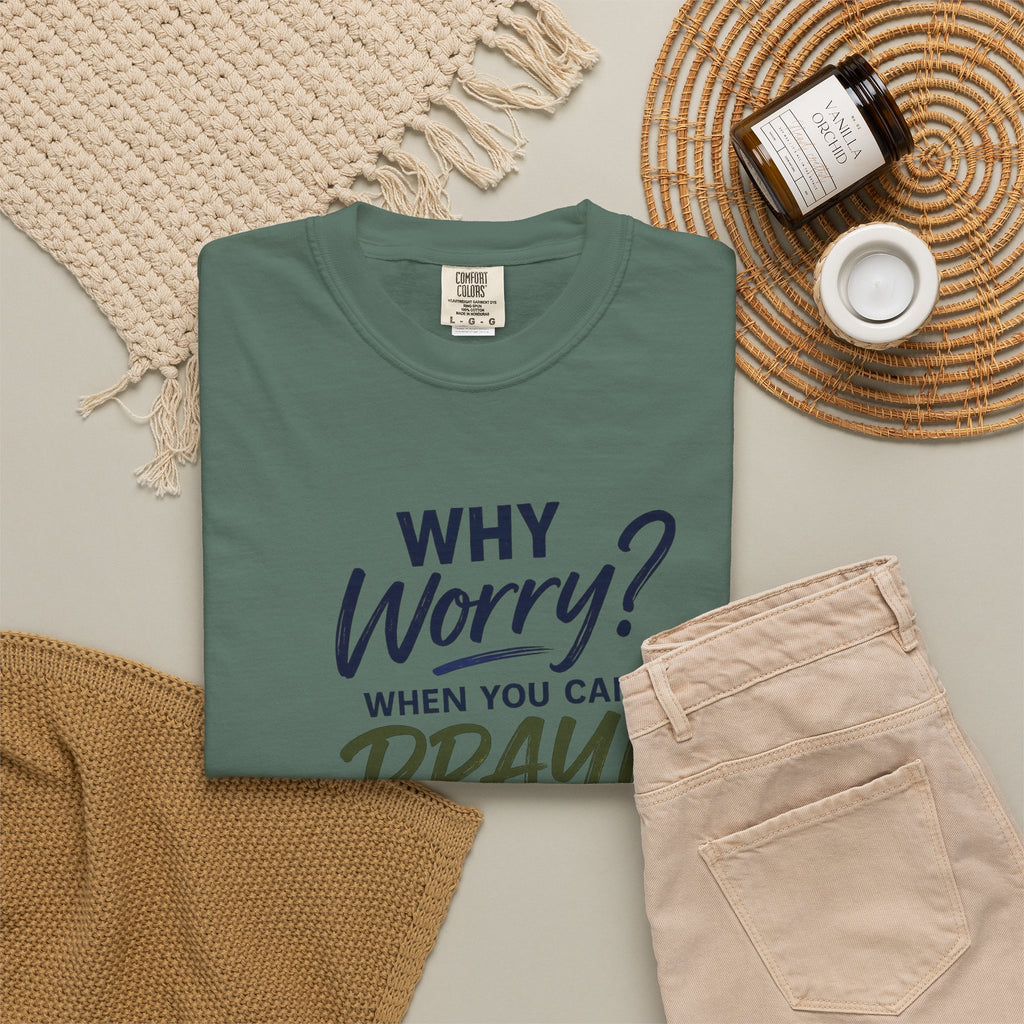 Why Worry - Pray - Men's Tee — Asian Man