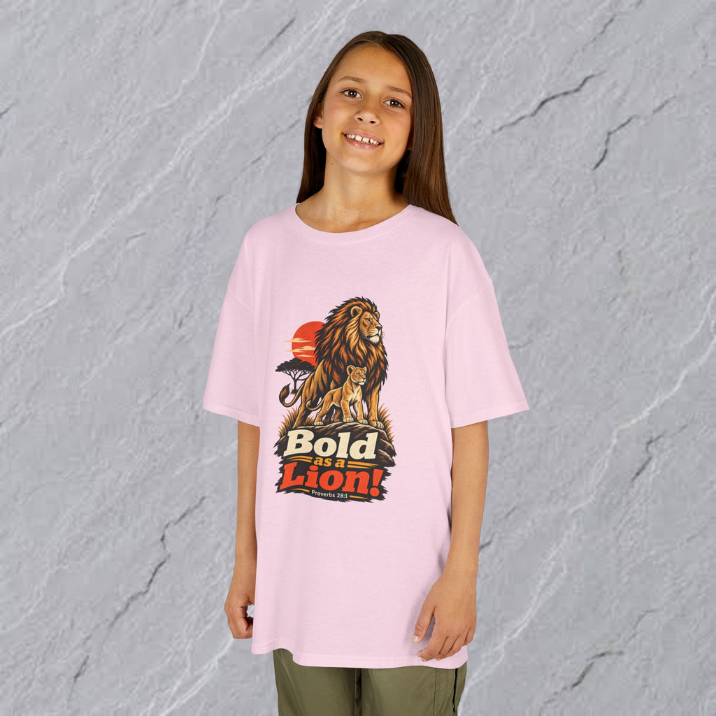 Kids  - Bold as a Lion Graphic Tee - Proverbs 28:1