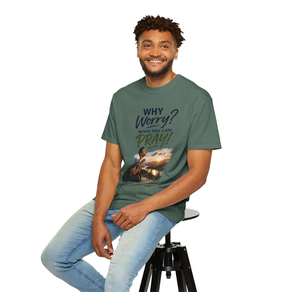 Why Worry - Pray - Men's Tee — Asian Man