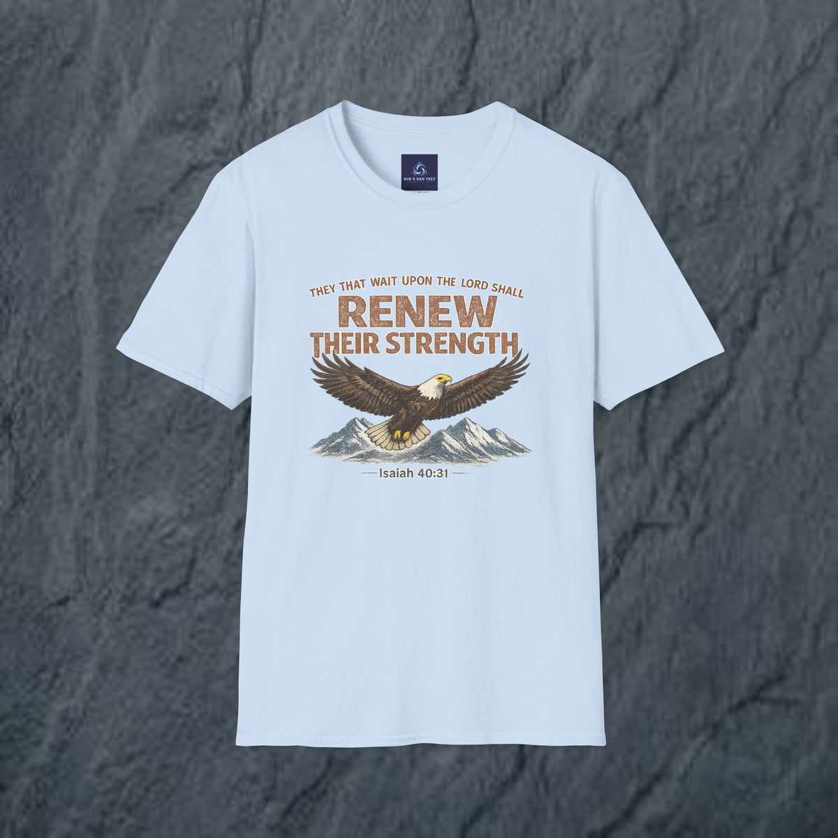 They That Wait Upon the Lord — Isaiah 40:31 Christian Tee