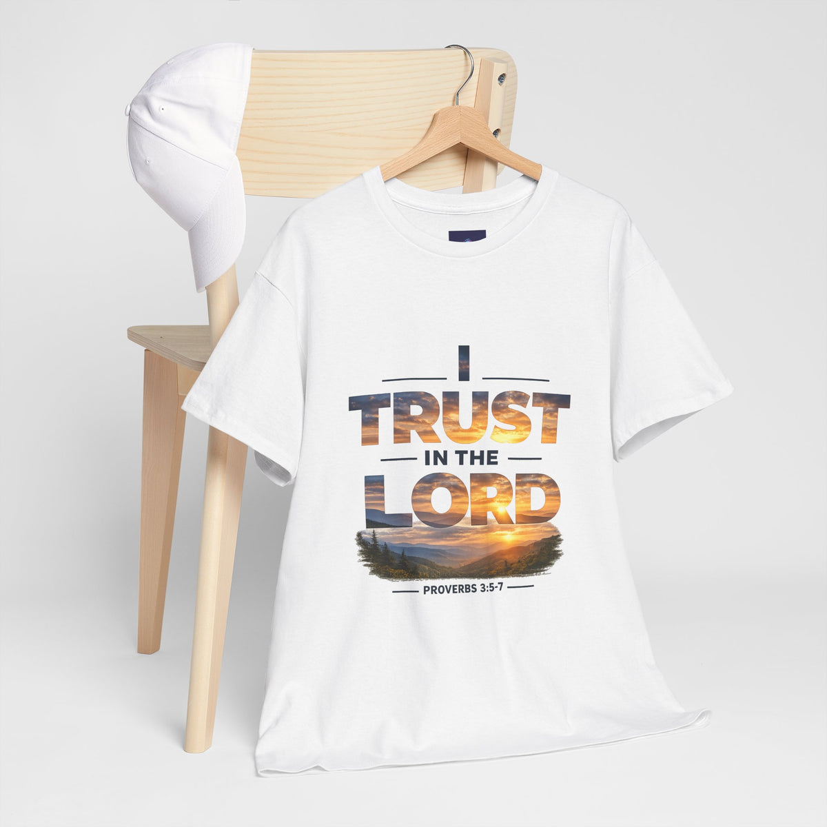 I Trust In The Lord - Mountains T‑Shirt — Proverbs 3:5 Christian Tee
