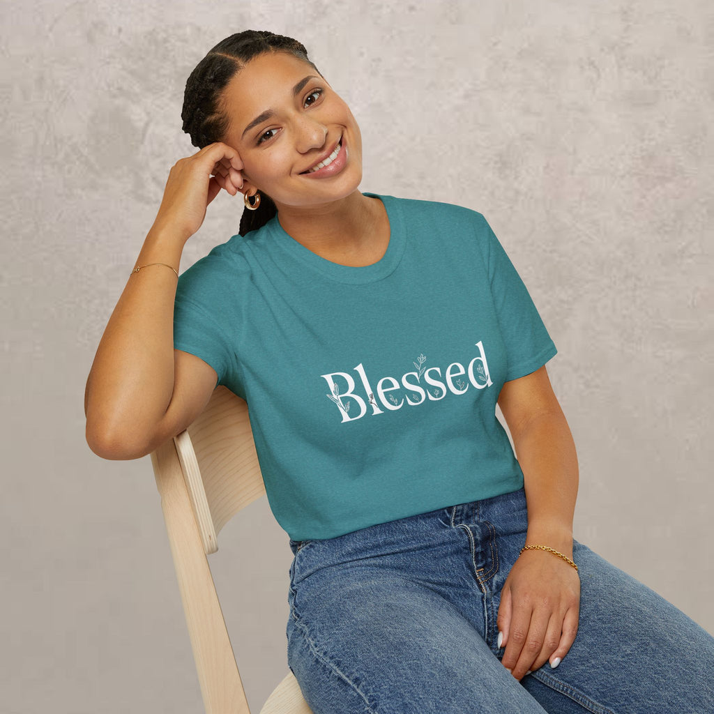 Blessed Floral Logo  Women's T-Shirt