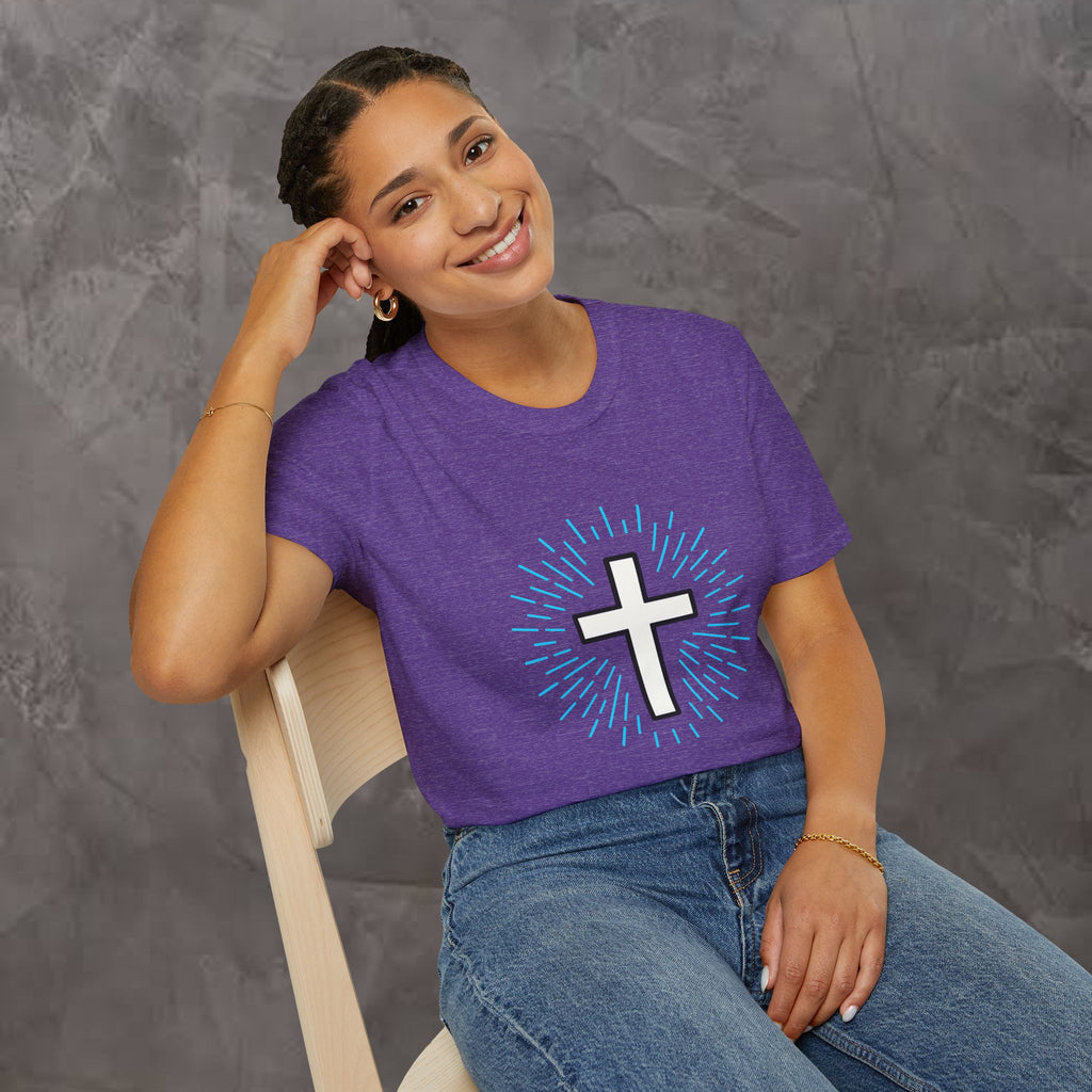 Glowing Cross Emblem T-Shirt