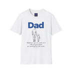 Dad - Whatever You Do, Do it As Unto the Lord V-Neck Tee — Graphic Casual Everyday Shirt for Fathers