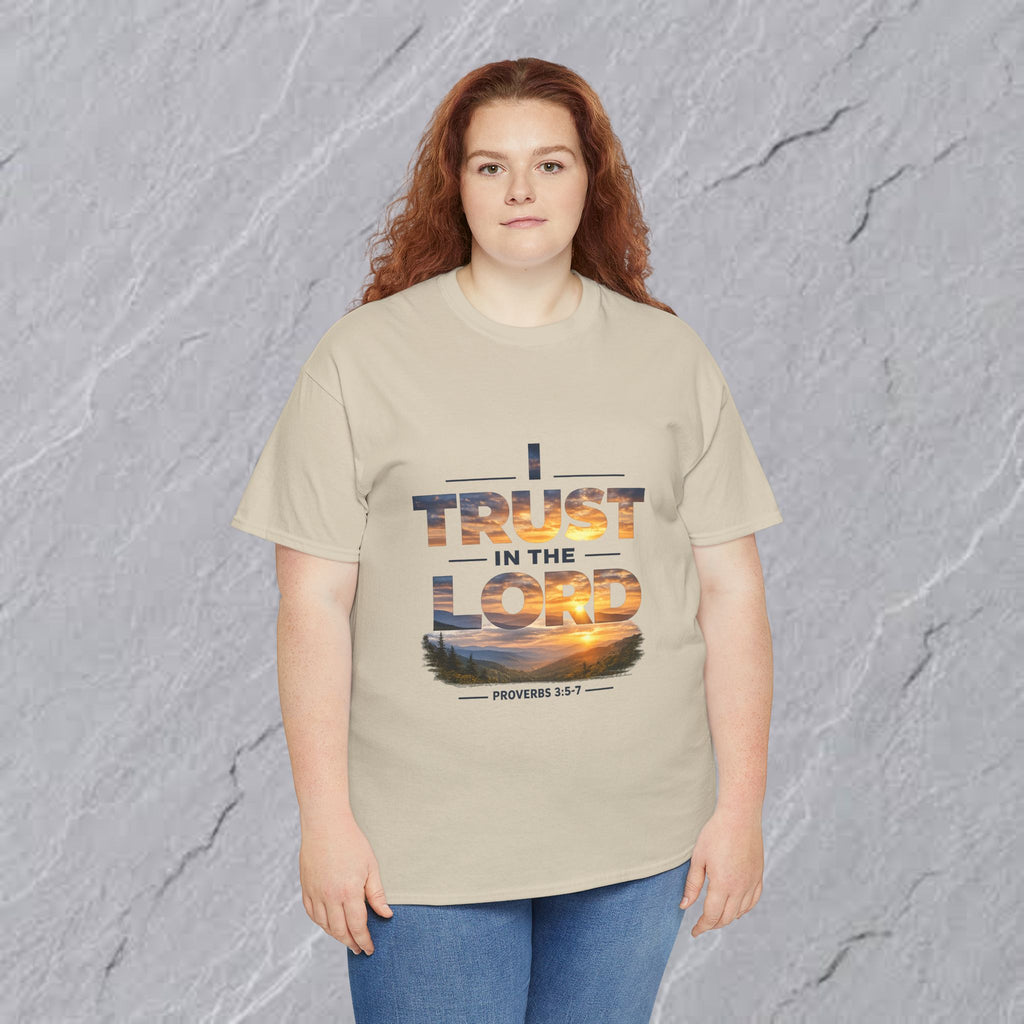 I Trust In The Lord - Mountains T‑Shirt — Proverbs 3:5 Christian Tee