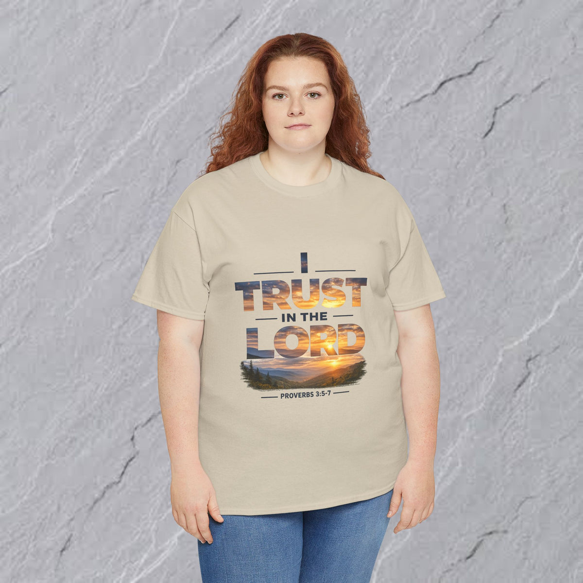 I Trust In The Lord - Mountains T‑Shirt — Proverbs 3:5 Christian Tee