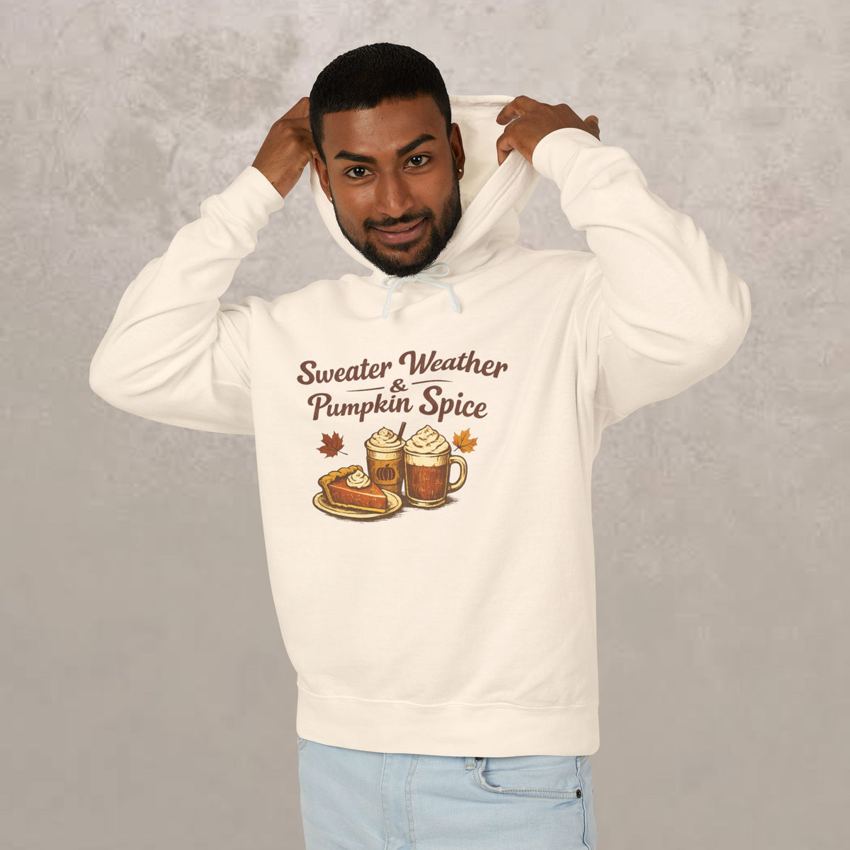Adult -  "Sweater Weather & Pumpkin Spice" Autumn Hoodie