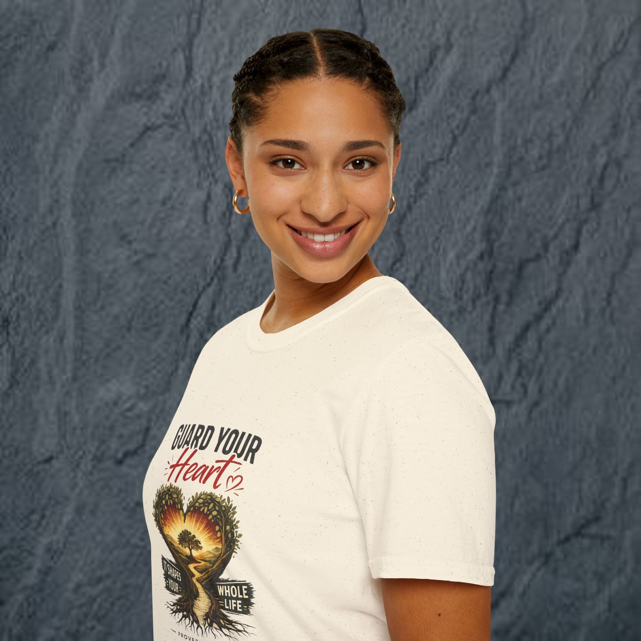 Guard Your Heart T-Shirt — Inspirational Heart & Tree Design