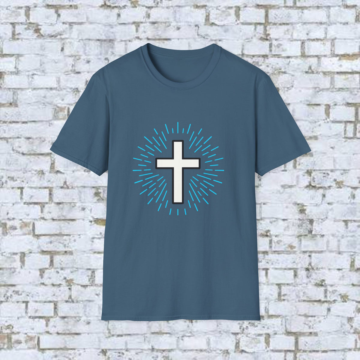 Glowing Cross Emblem T-Shirt