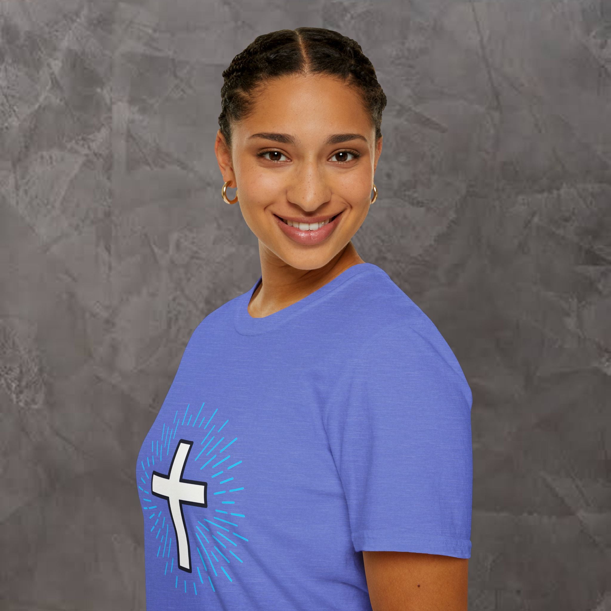 Glowing Cross Emblem T-Shirt