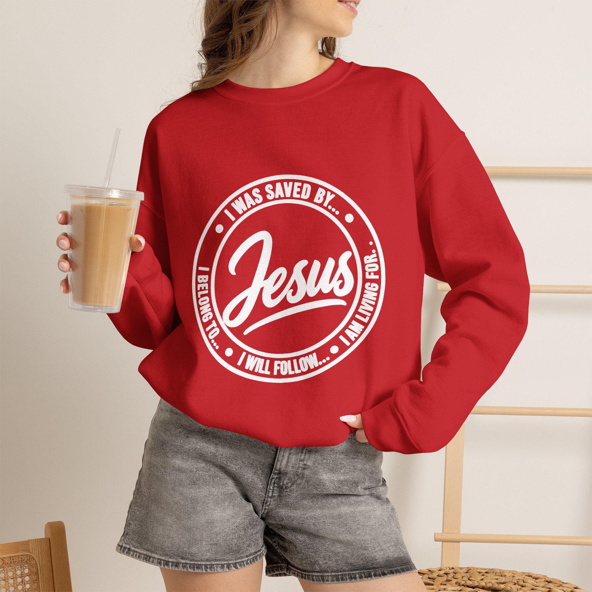 Jesus - I Will Follow - Christian Graphic Sweatshirt/Pullover