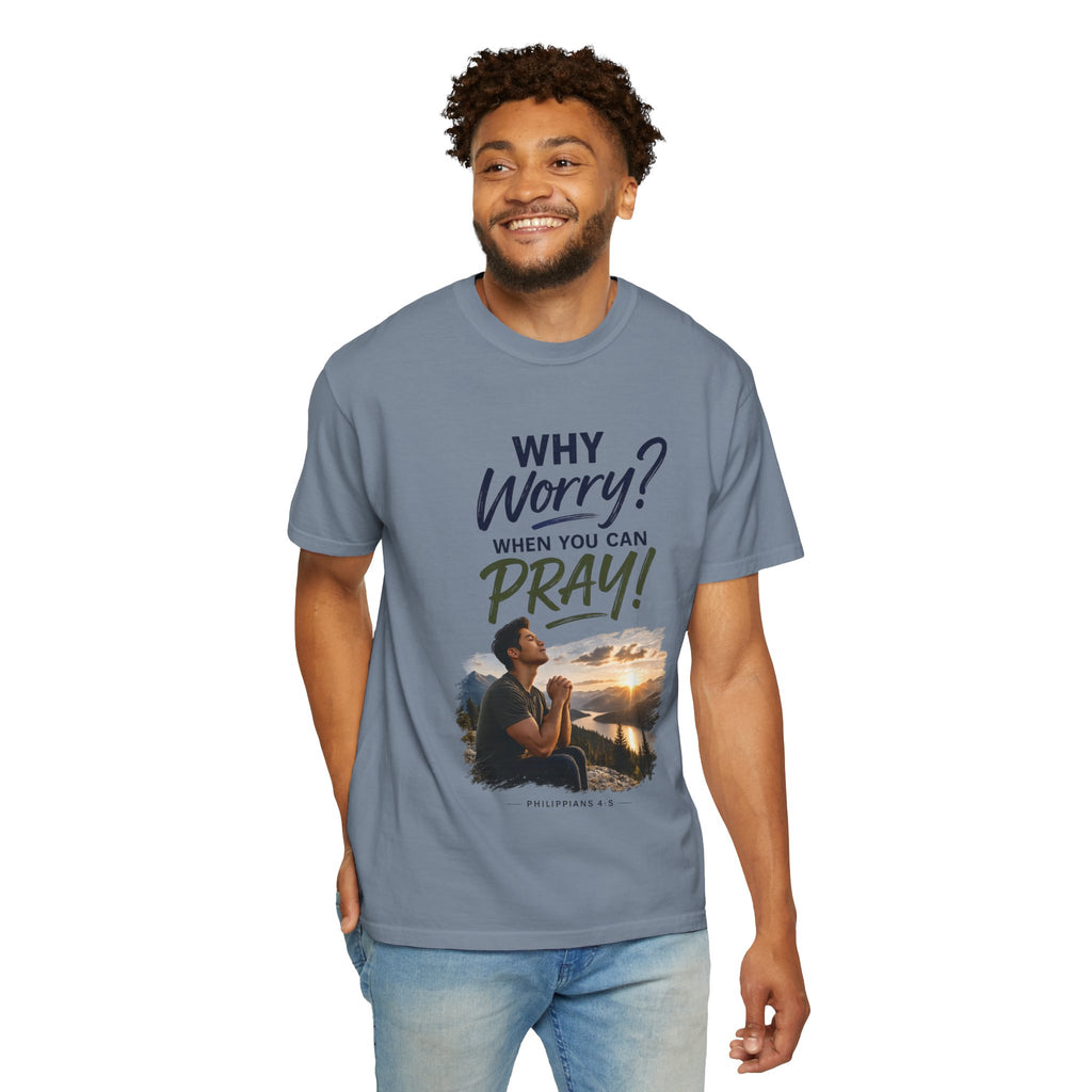 Why Worry - Pray - Men's Tee — Asian Man