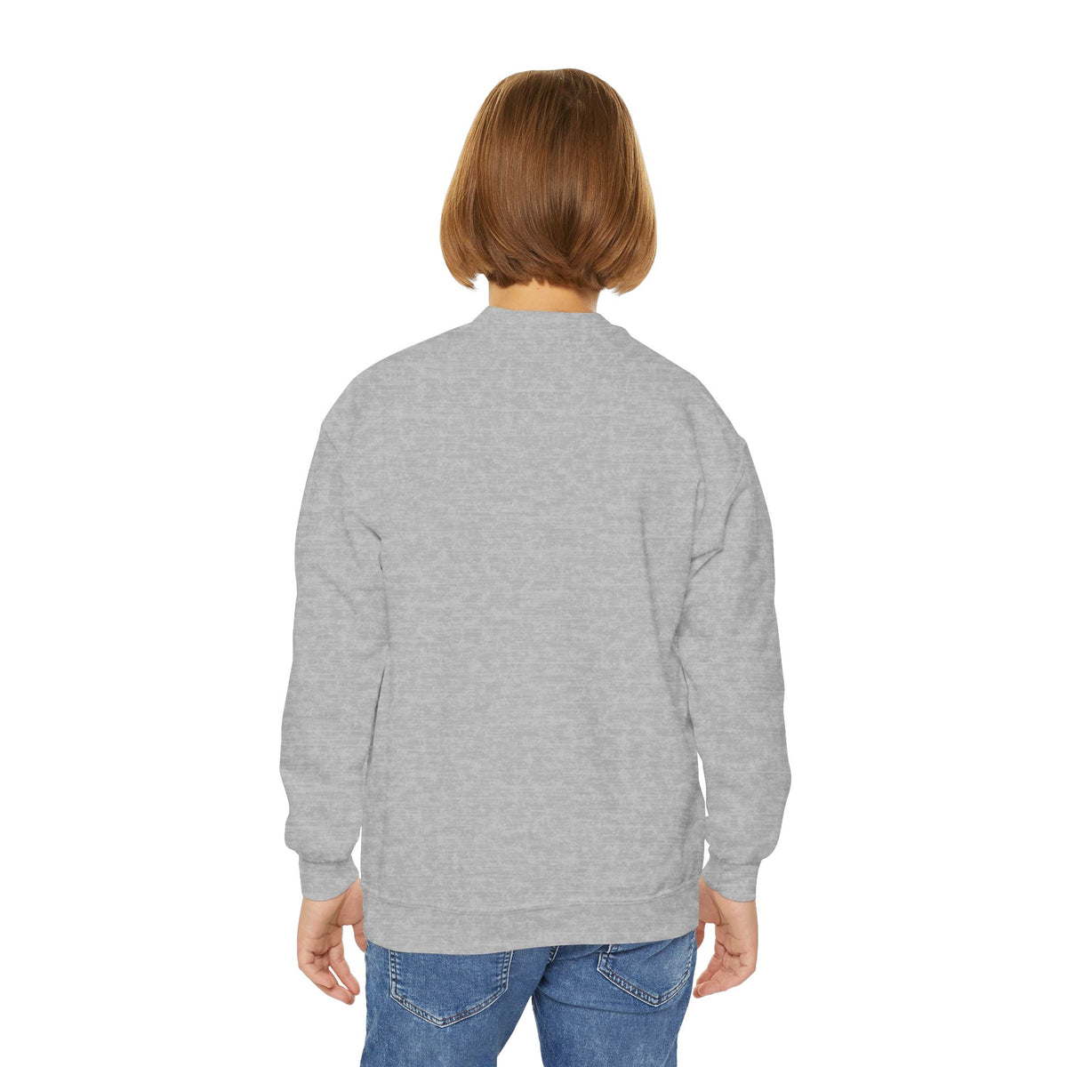 Youth - Happy Fall Y'all! - Let's Gather and Give Thanks to God - Crewneck Thanksgiving Sweatshirt