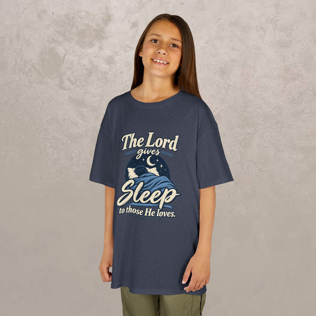 Kids — “The Lord Gives Sleep to Those He Loves” Christian Sleepwear Tee