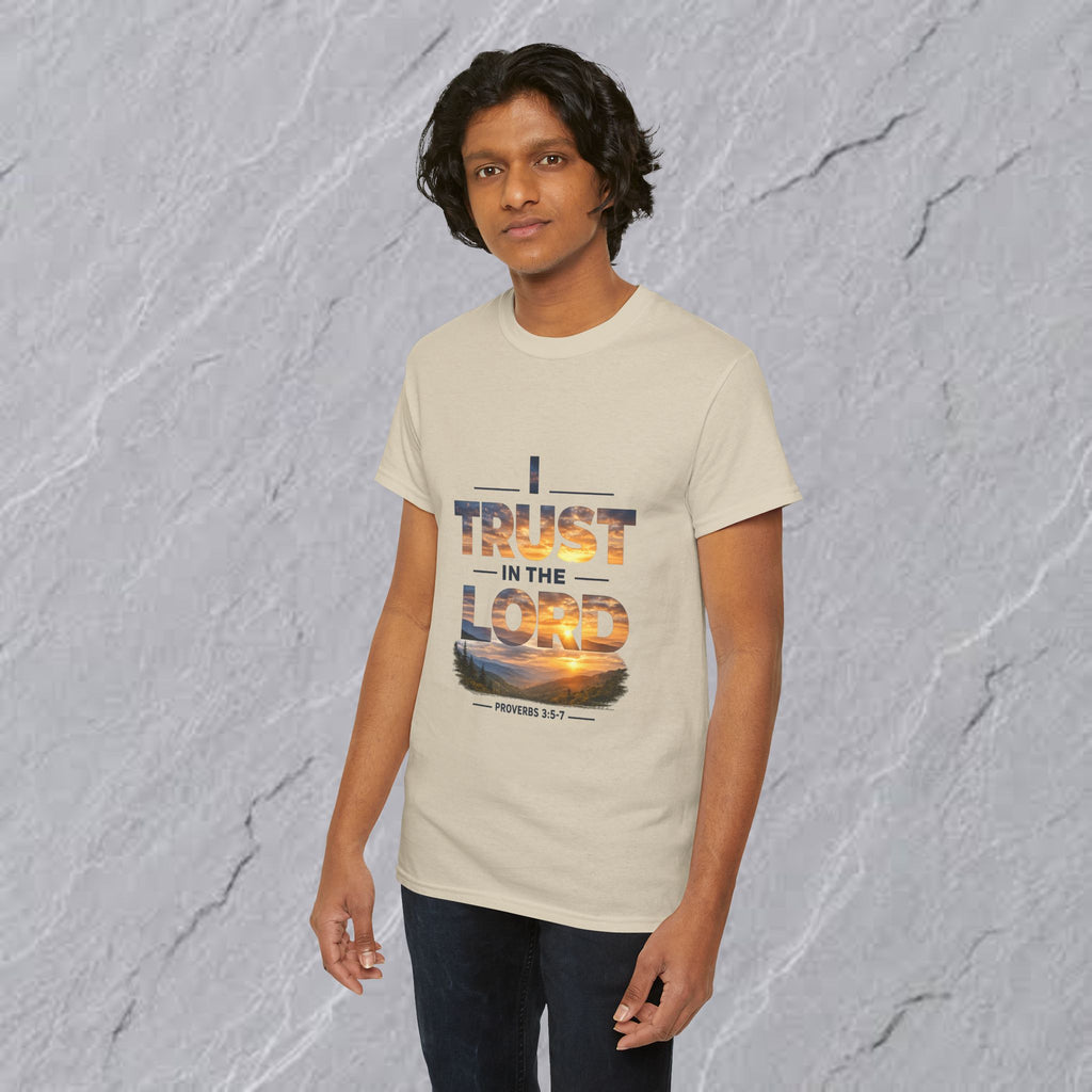I Trust In The Lord - Mountains T‑Shirt — Proverbs 3:5 Christian Tee