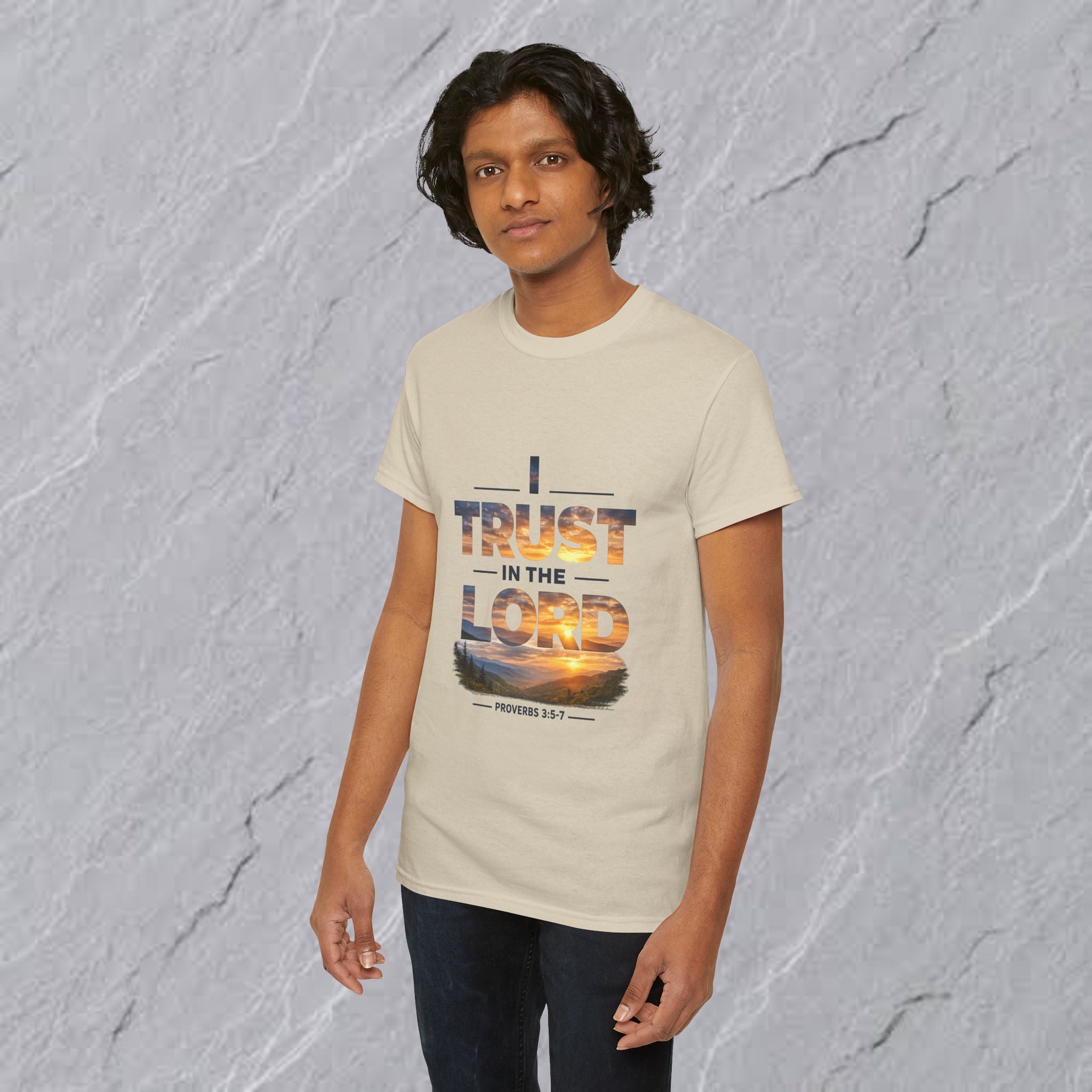 I Trust In The Lord - Mountains T‑Shirt — Proverbs 3:5 Christian Tee