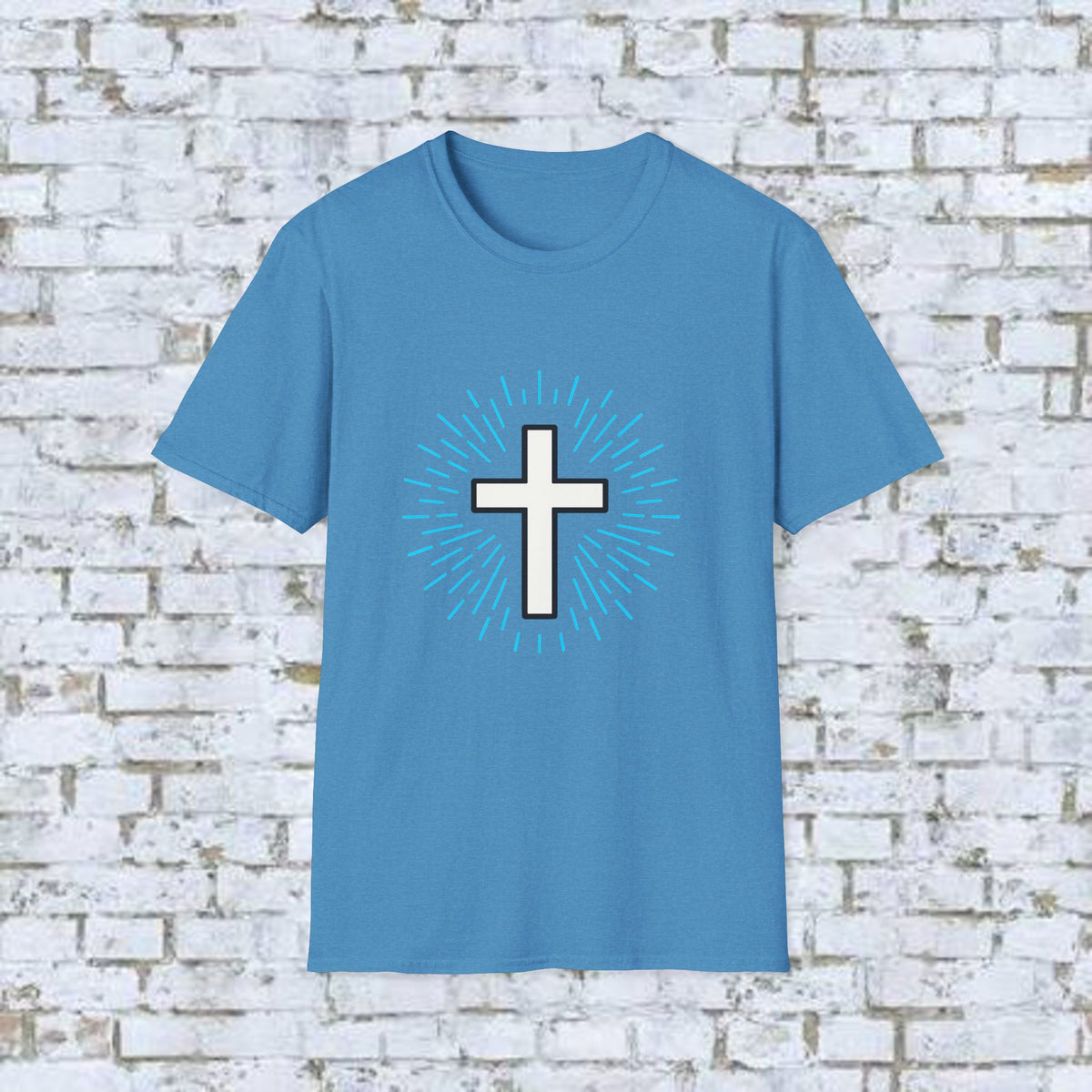 Glowing Cross Emblem T-Shirt