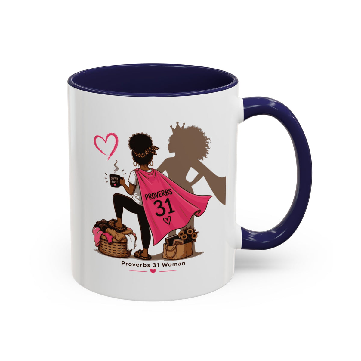 Proverbs 31 Woman Coffee Mug – Inspirational Accent Mug and Gift - Black (11/15oz)