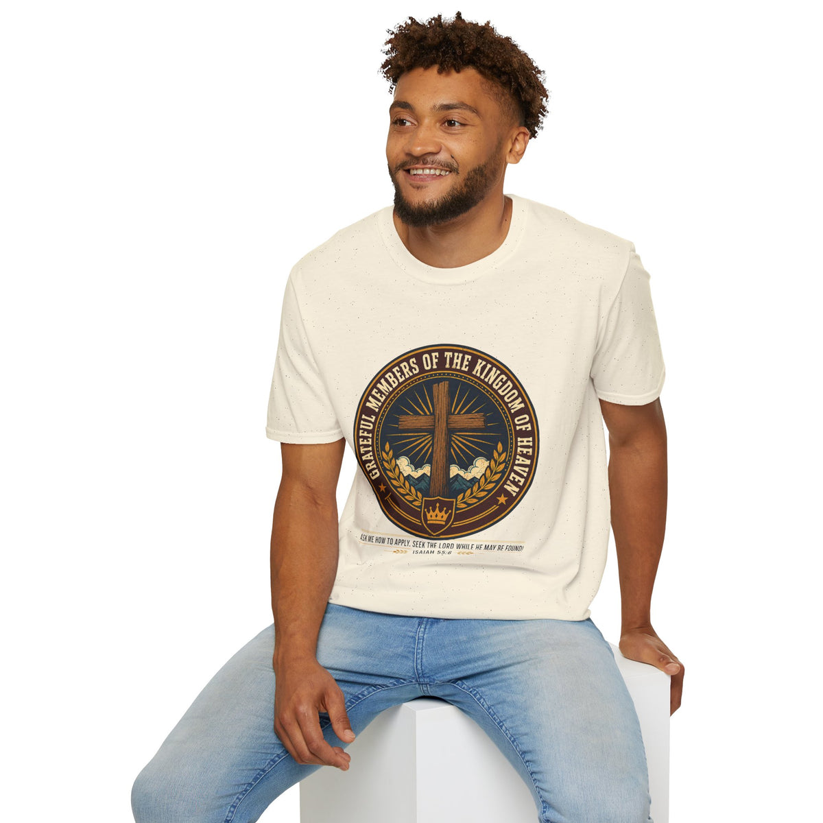 Kingdom of Heaven Christian T-Shirt — "Grateful Members of the Kingdom of Heaven" Faith Tee