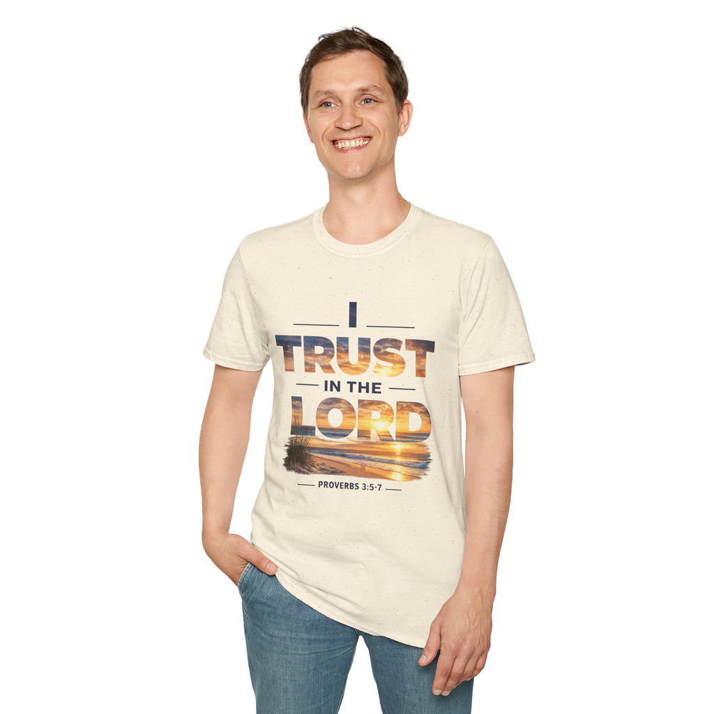 I Trust In The Lord - Ocean T‑Shirt — Proverbs 3:5 Christian Tee