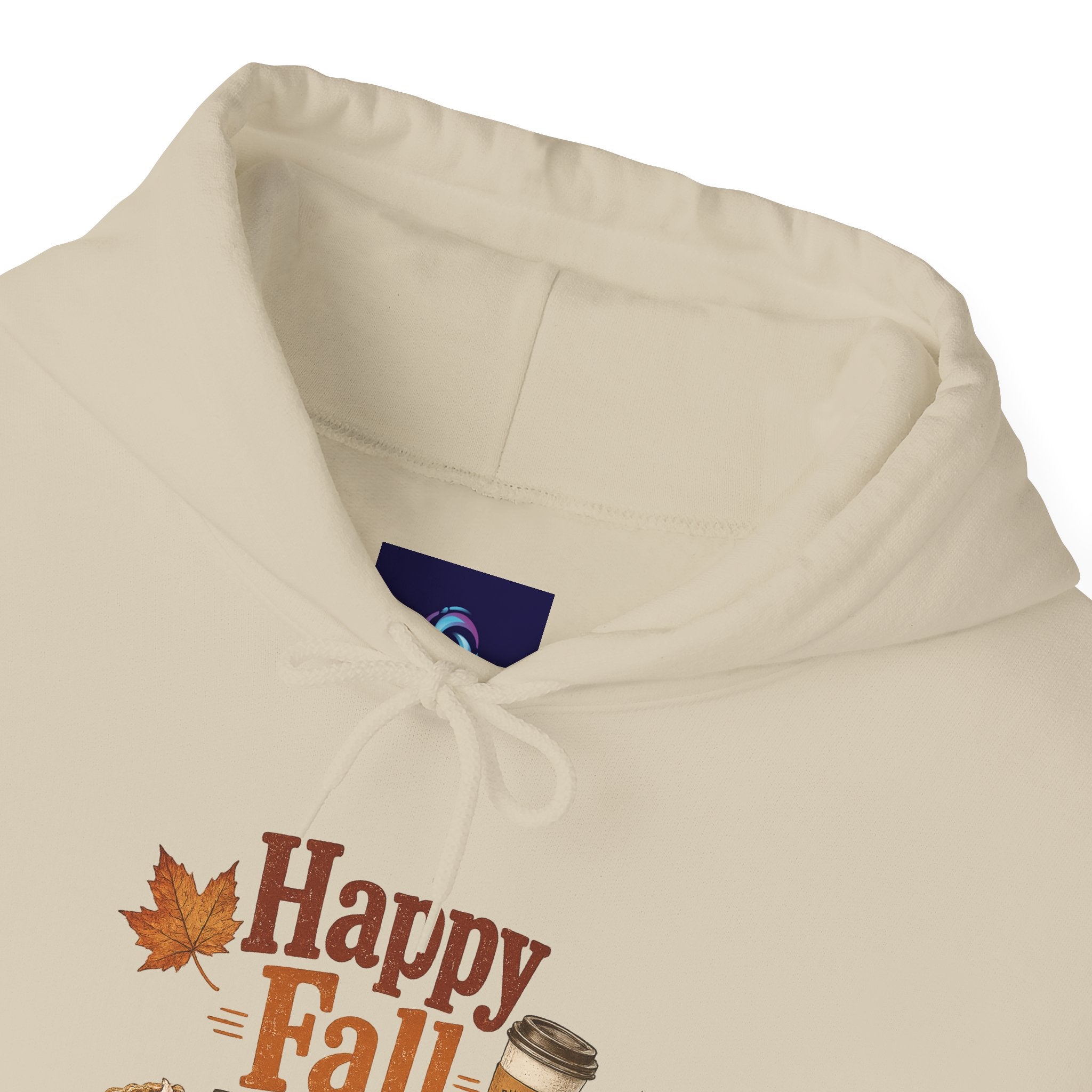 Adult Hoodie - Happy Fall Y'all" Pumpkin, Pie & Coffee - Autumn Sweatshirt