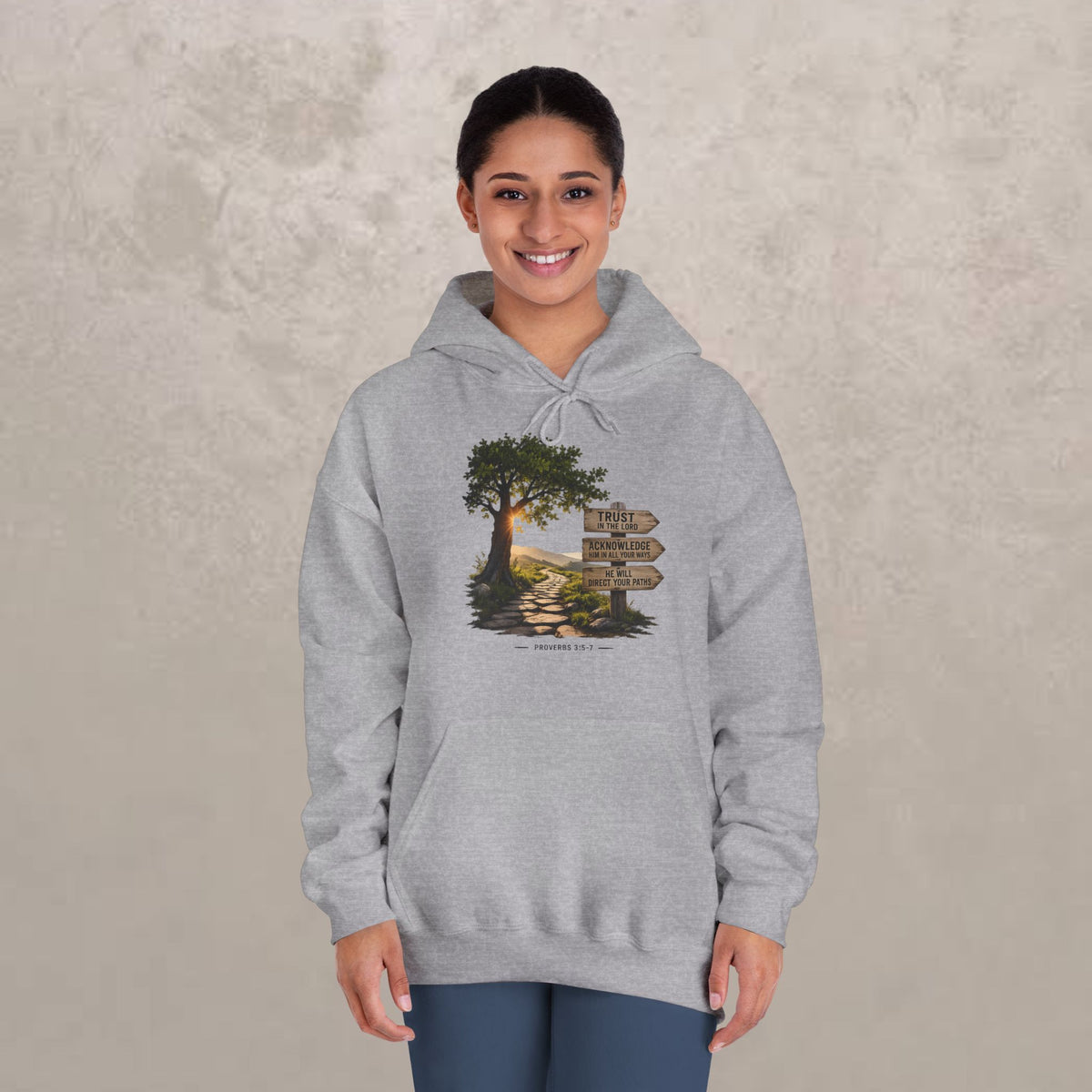 Trust in the Lord - Proverbs 3:5-7 - Hoodie Unisex