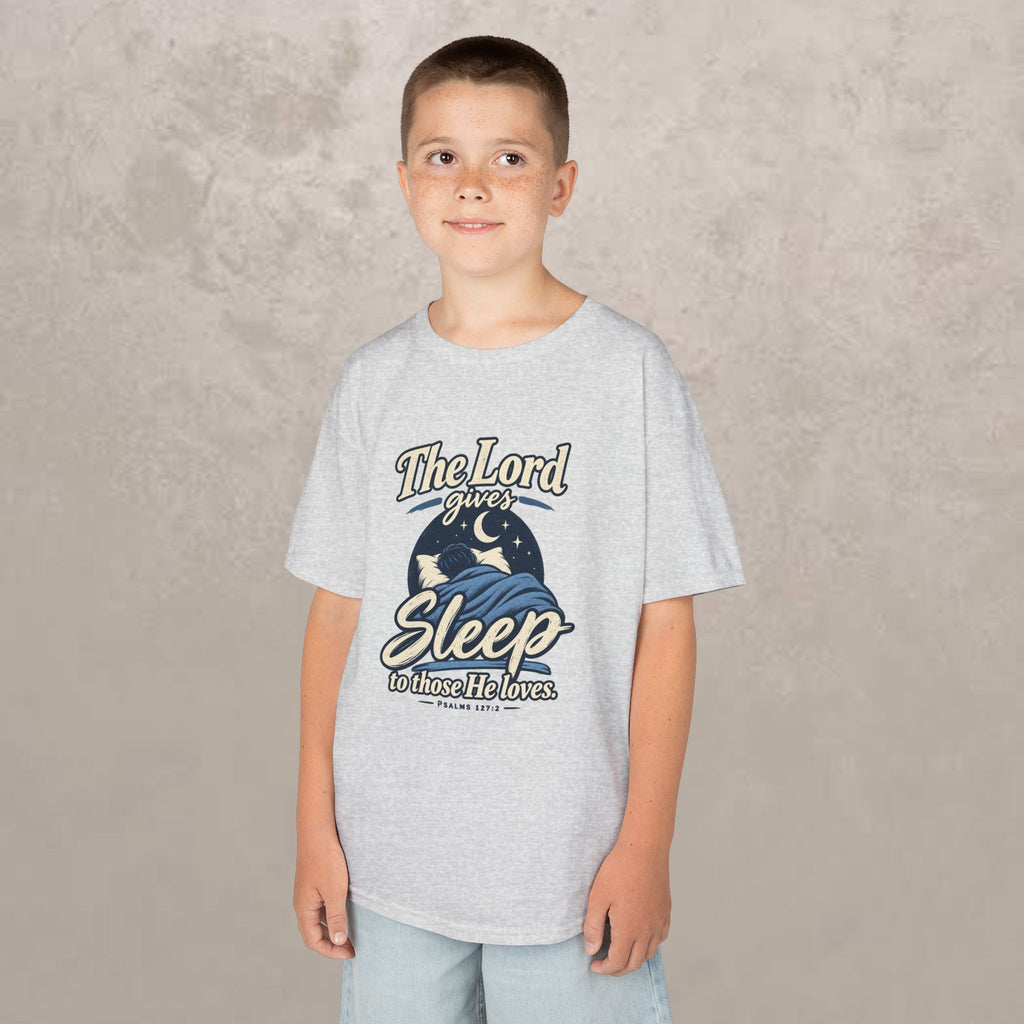 Kids — “The Lord Gives Sleep to Those He Loves” Christian Sleepwear Tee