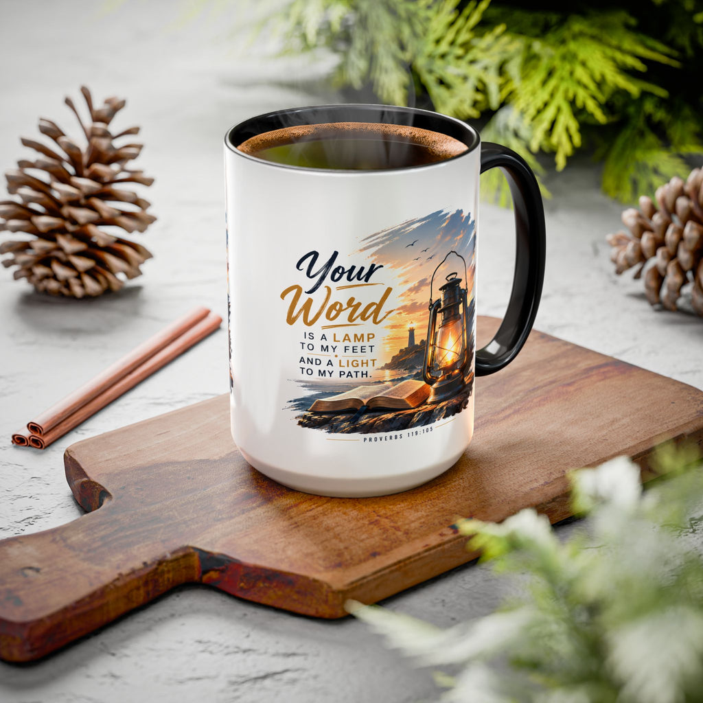 Your Word is a Lamp to my Feet - Christian Faith Coffee Mug (11oz/15oz)