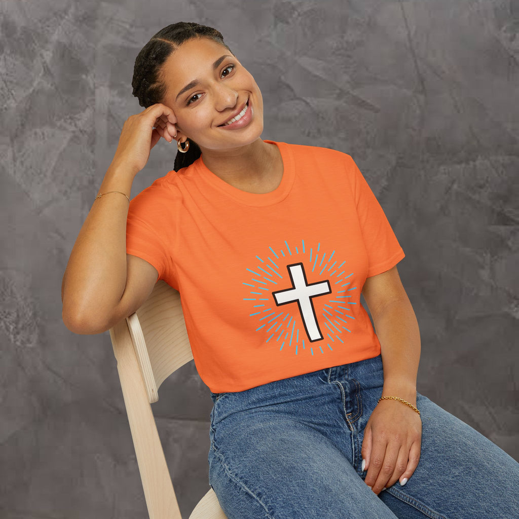 Glowing Cross Emblem T-Shirt