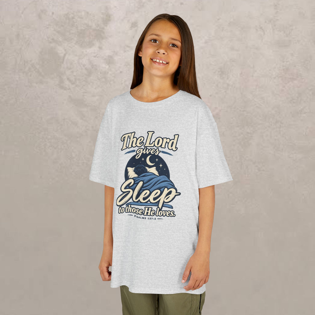 Kids — “The Lord Gives Sleep to Those He Loves” Christian Sleepwear Tee