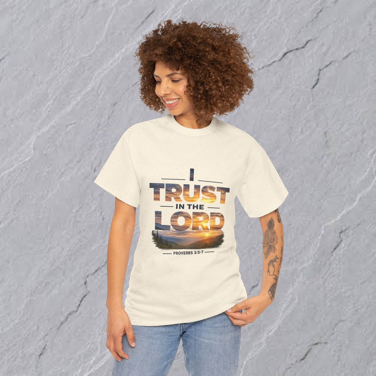 I Trust In The Lord - Mountains T‑Shirt — Proverbs 3:5 Christian Tee