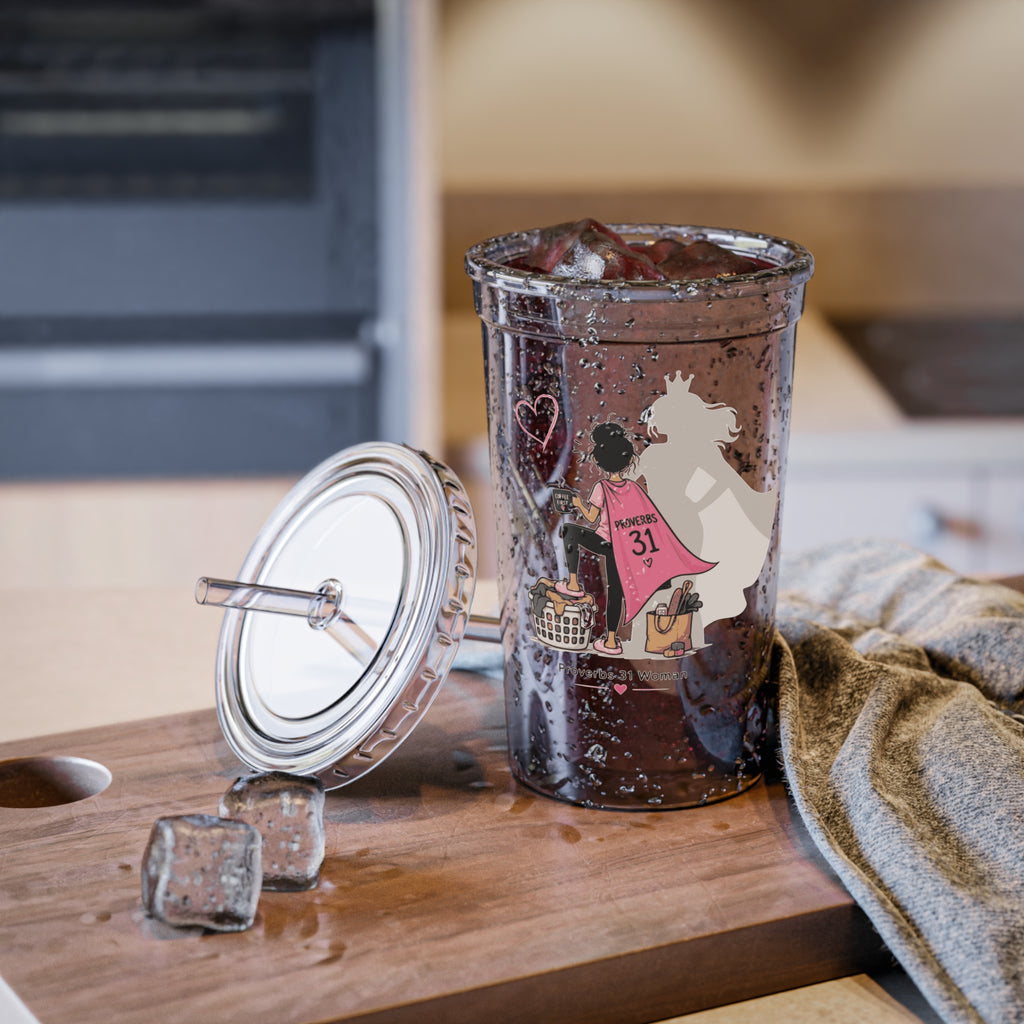Proverbs 31 Woman - Brunette Acrylic Tumbler