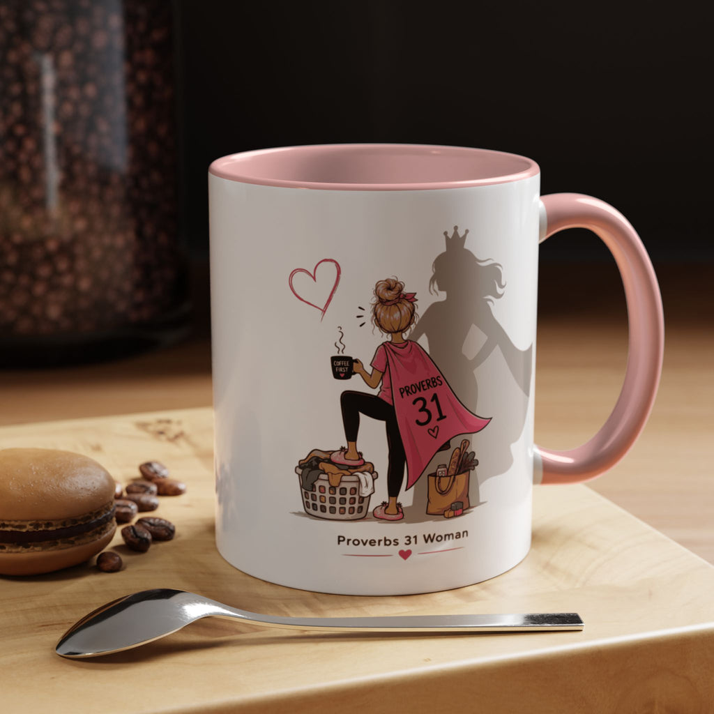 Proverbs 31 Woman Coffee Mug – Inspirational Accent Mug and Gift - Blonde (11/15oz)