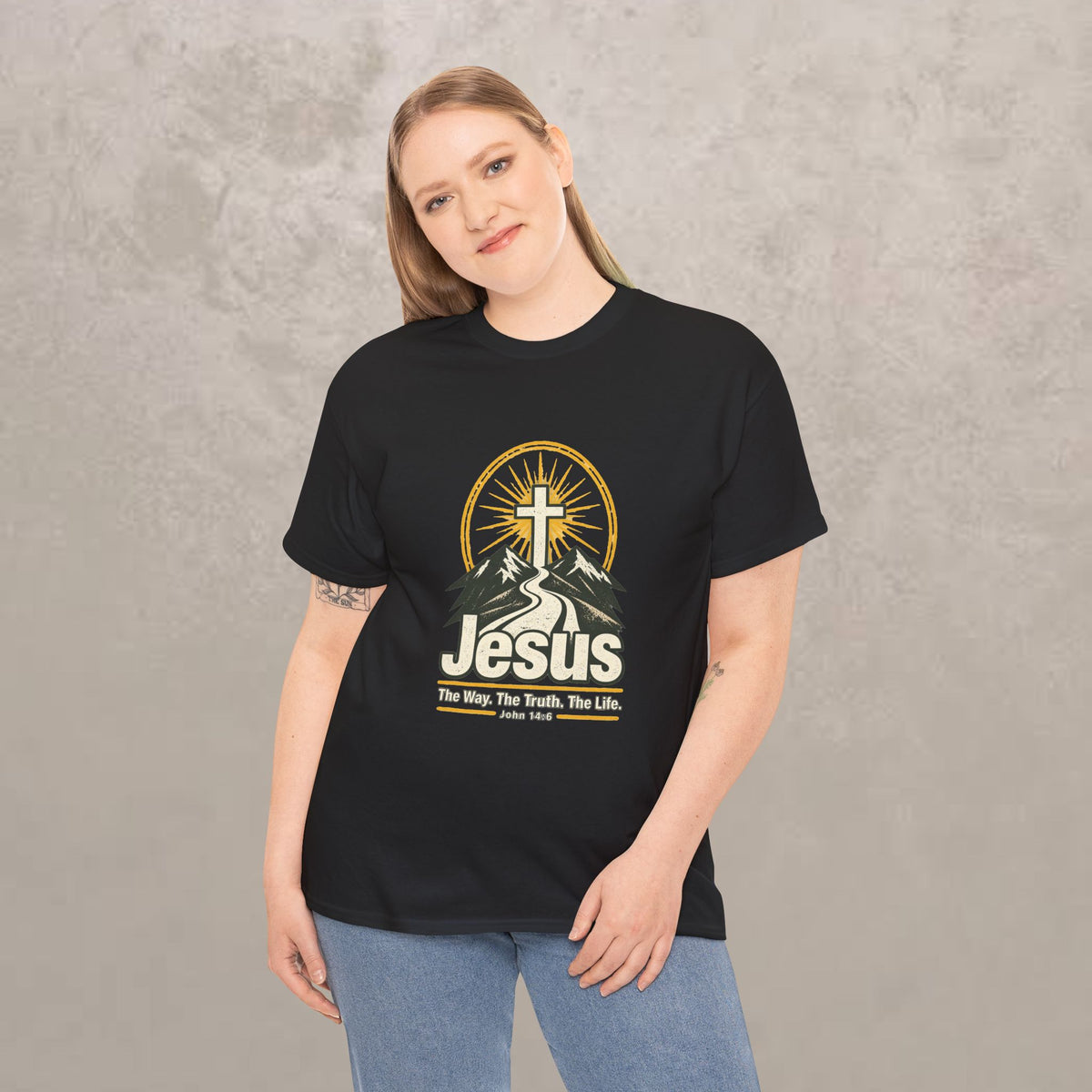 Jesus - The Way, Truth, Life — John 14:6 Unisex Graphic Tee