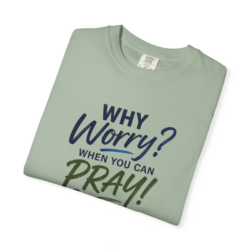 Why Worry - Pray - Men's Tee — Black Man