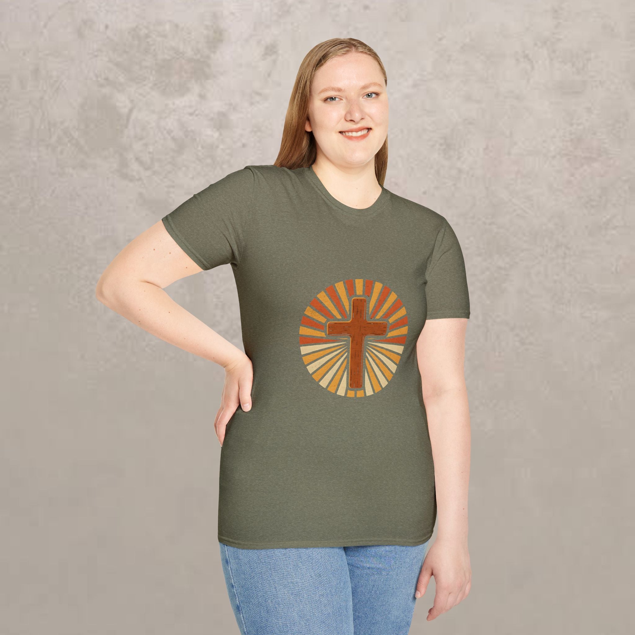 Cross with Sunburst Rays T-Shirt